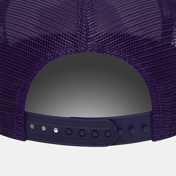 New Era Men's LA Lakers Team Colour A-Frame Trucker Cap Purple New Era Men's LA Lakers Team Colour A-Frame Trucker Cap Purple image number 1
