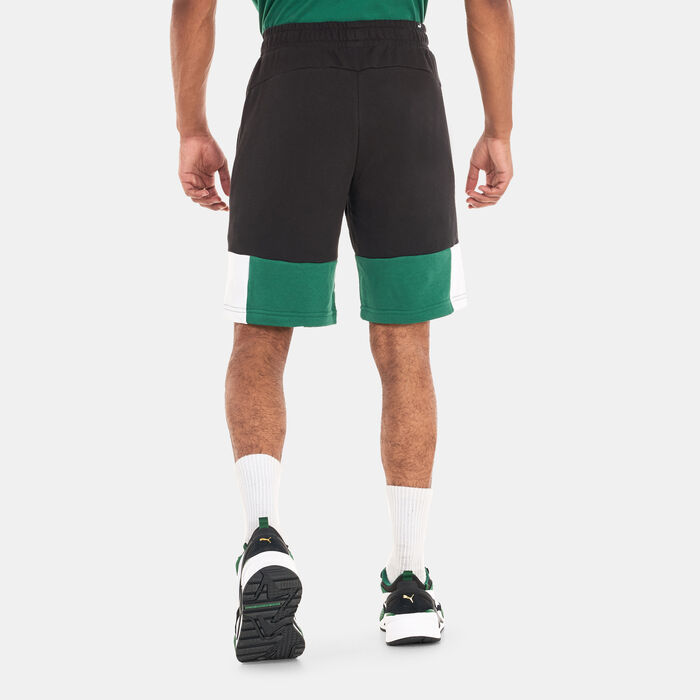 PUMA Men's Essentials+ Colourblock 10-inch Shorts Black PUMA Men's Essentials+ Colourblock 10-inch Shorts Black image number 1