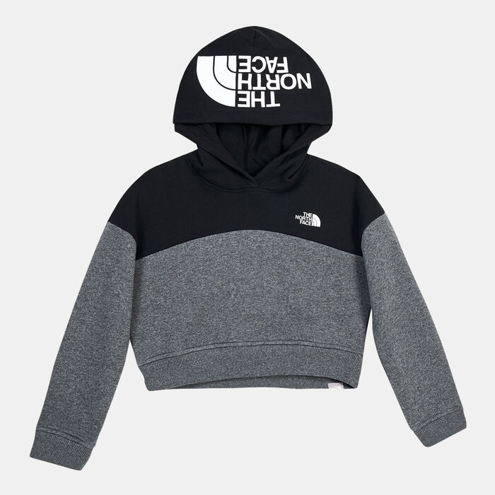 The North Face Kids' Drew Peak Cropped Pullover Hoodie Pink The North Face Kids' Drew Peak Cropped Pullover Hoodie Pink image number 0