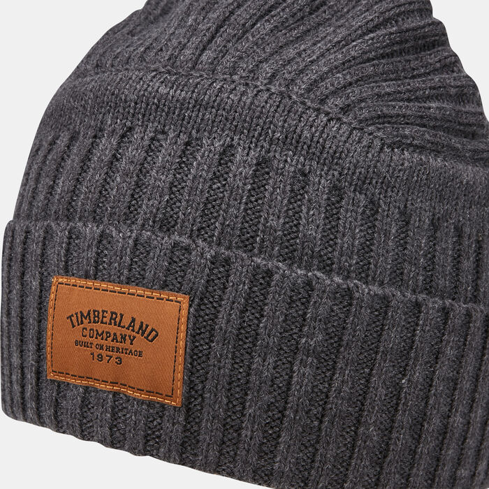 Timberland Men's Gulf Beach Beanie Grey Timberland Men's Gulf Beach Beanie Grey image number 2