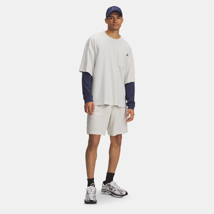 Under Armour Men's Rival Waffle Shorts White image number 2