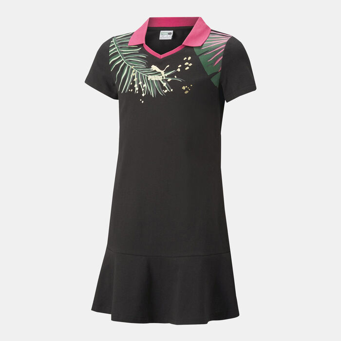 PUMA Kids' Classics Vacay Queen Polo Dress Black image number 0