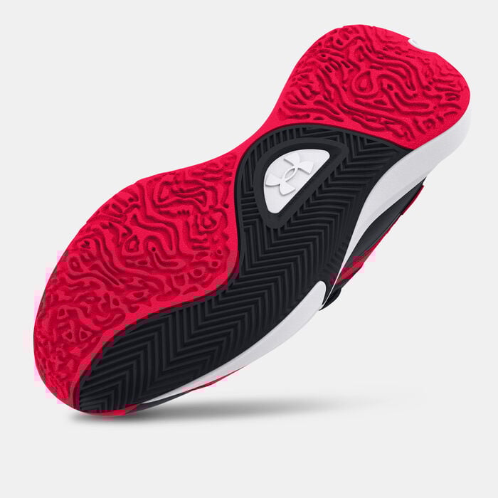 Under Armour Lockdown 7 Low Basketball Shoes Red image number 3