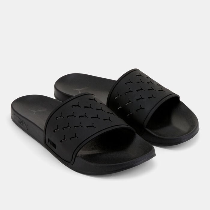 PUMA Leadcat 2.0 Cut Out Slides Black PUMA Leadcat 2.0 Cut Out Slides Black image number 0