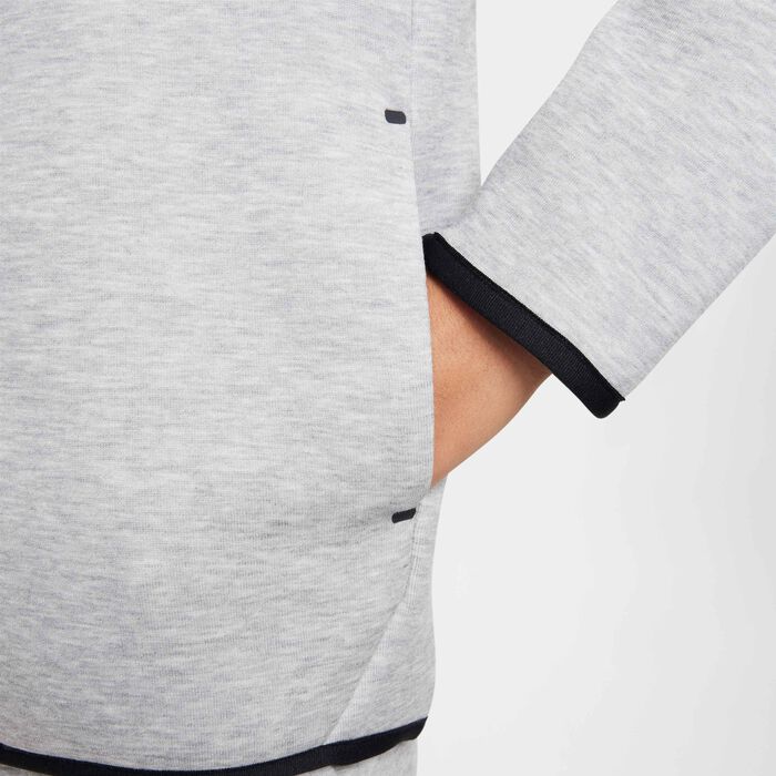 Nike Kids' Sportswear Tech Fleece Hoodie Grey image number 3