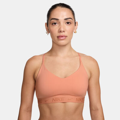 Nike Women's Indy Light-Support Training Sports Bra Peach