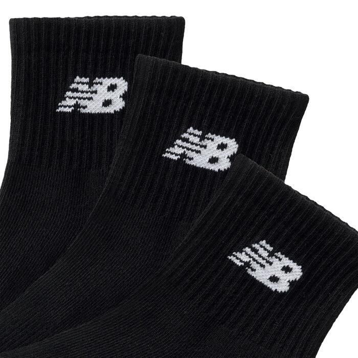 New Balance Everyday Ankle Socks (3 Pairs) Black image number 1