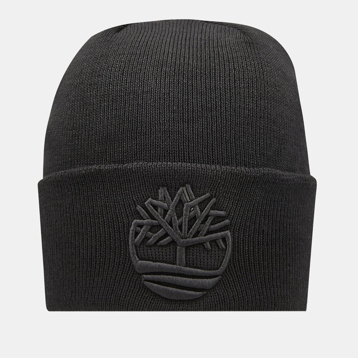 Timberland Men's Tonal 3D Embroidery Beanie Black Timberland Men's Tonal 3D Embroidery Beanie Black image number 0