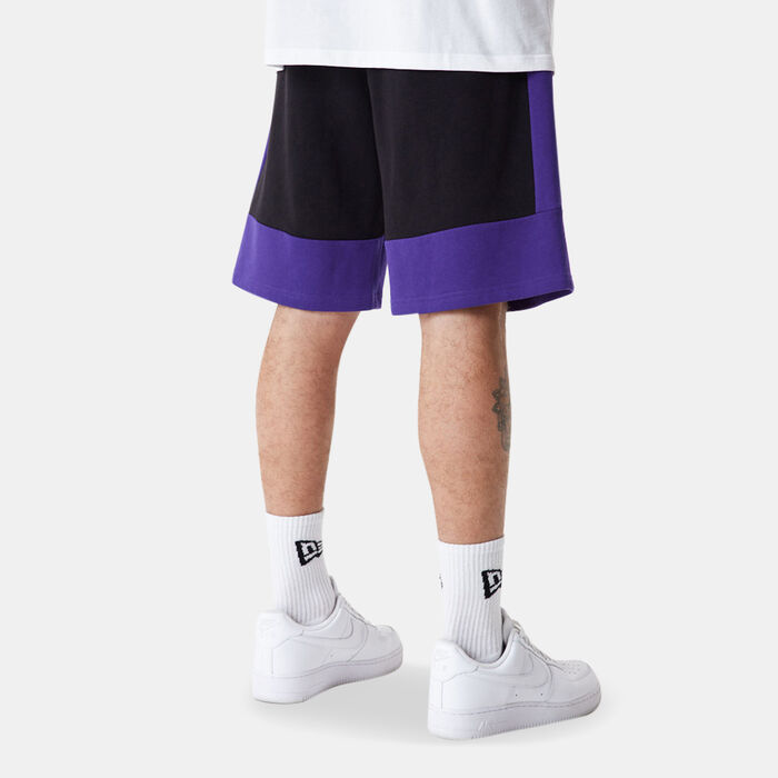 New Era Men's NBA Los Angeles Lakers Colourblock Shorts Black New Era Men's NBA Los Angeles Lakers Colourblock Shorts Black image number 1