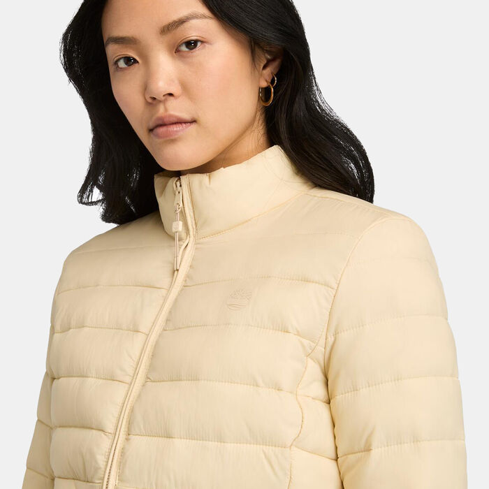 Timberland Women's Axis Peak DWR Hiking Jacket Beige Timberland Women's Axis Peak DWR Hiking Jacket Beige image number 3