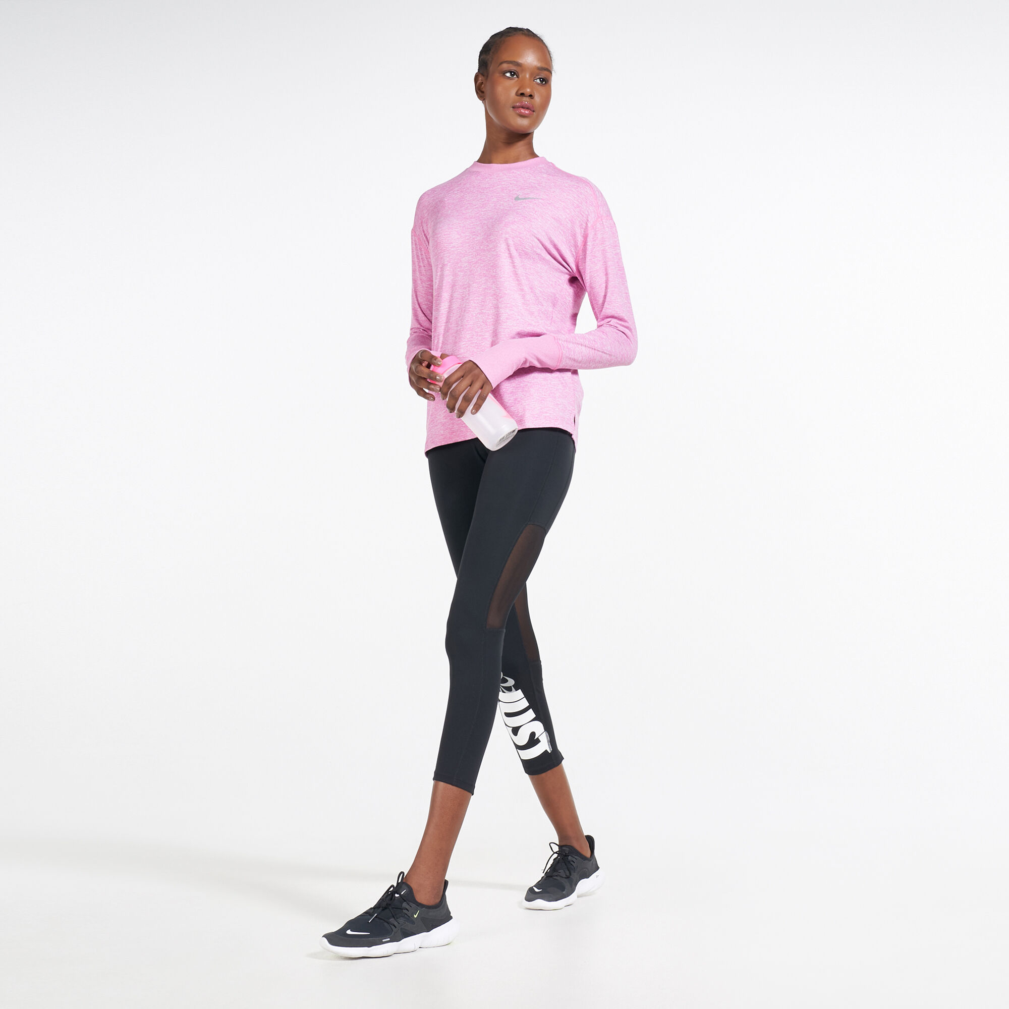 Nike women's element sales running long sleeve shirt