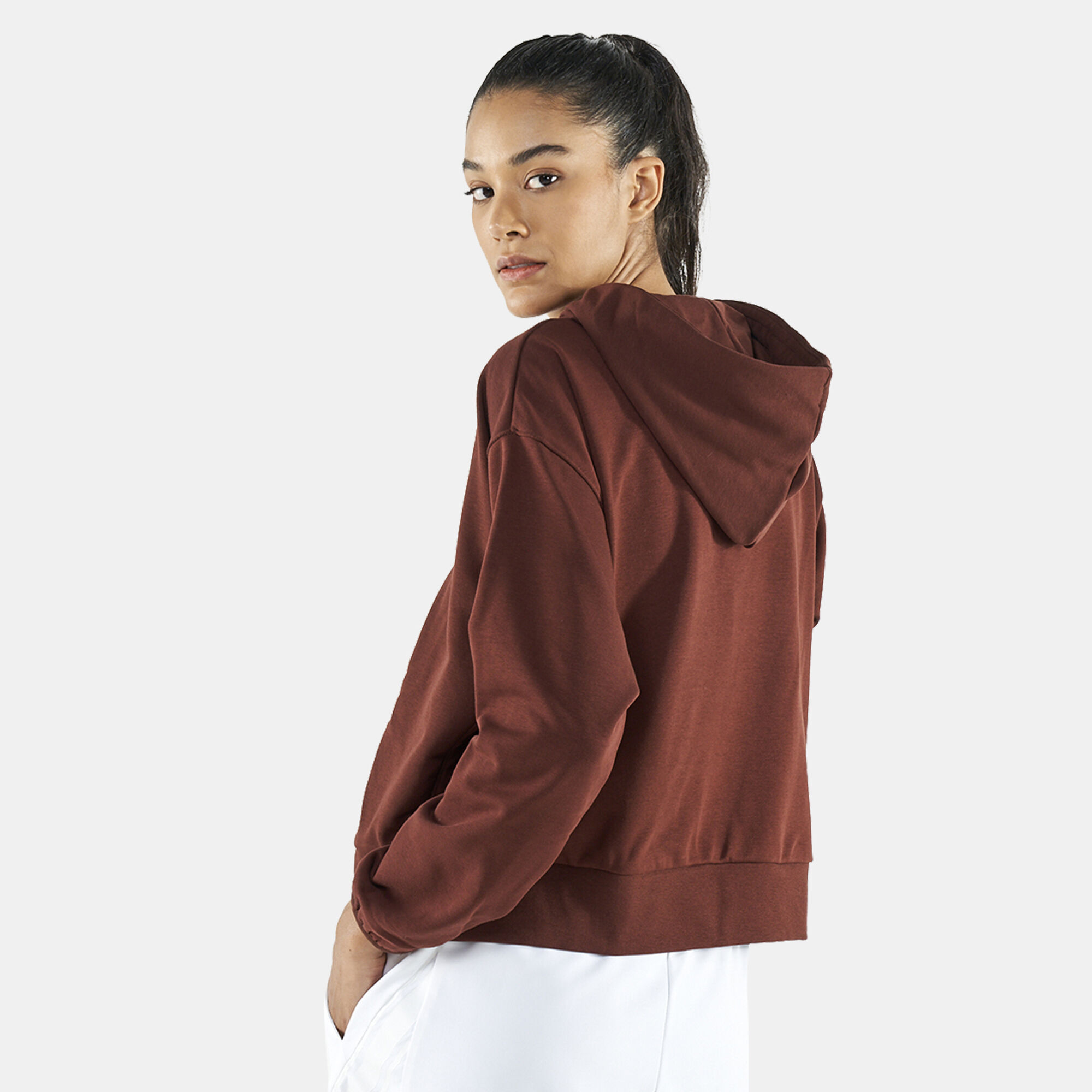 Women s Dri FIT Swoosh Hoodie Brown Nike in KSA SSS