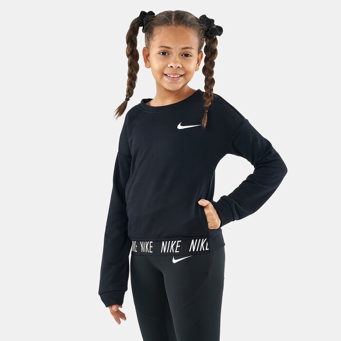 Manchuria Aventurero Figura Nike Kids' Dri-FIT Crew Core Studio Long Sleeve T-Shirt 1 in KSA | SSS