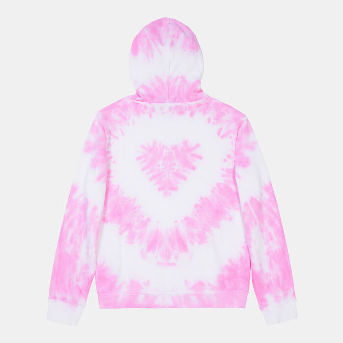 Vans Women's Tie Dye Heart Hoodie Pink Vans Women's Tie Dye Heart Hoodie Pink image number 1