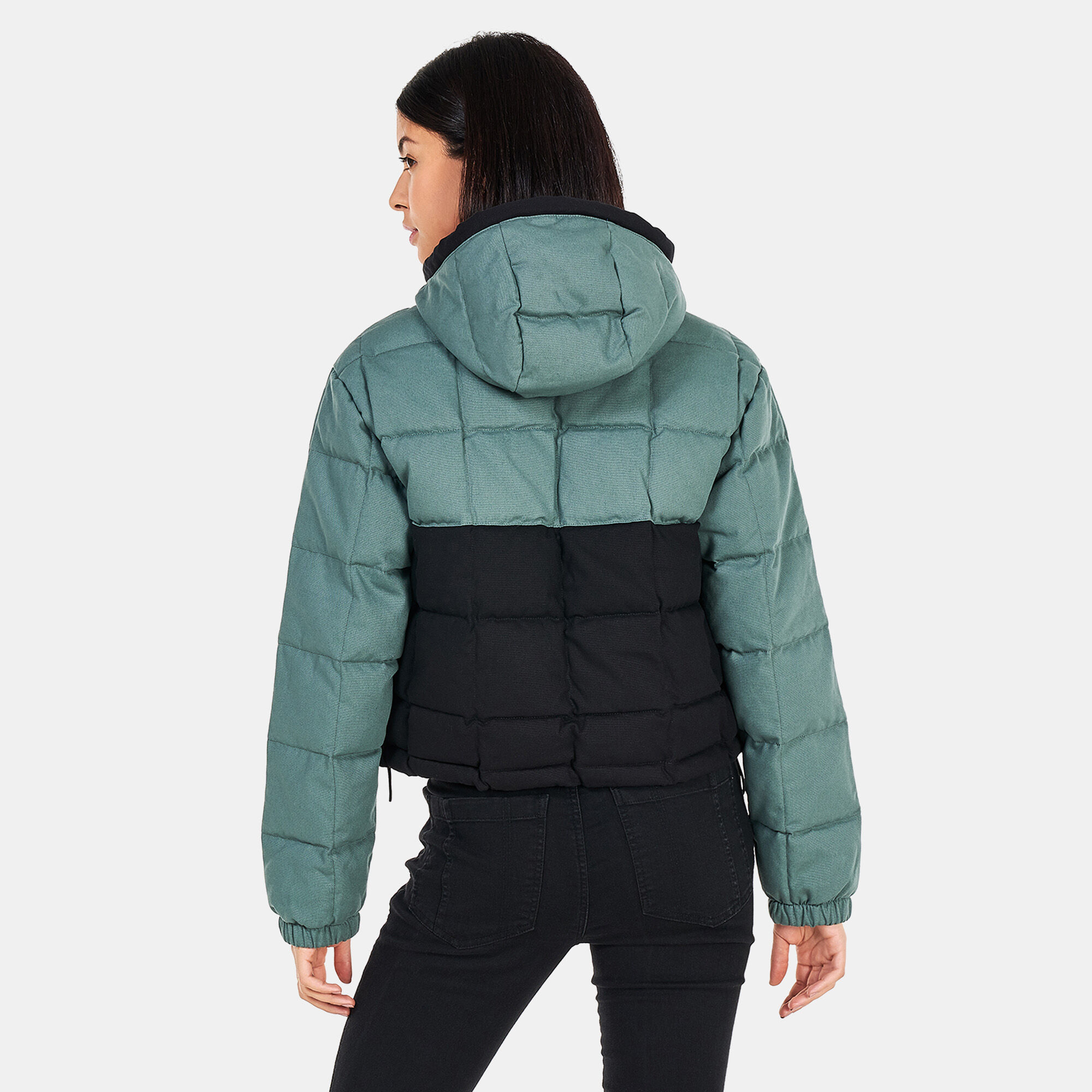 Canvas puffer jacket best sale