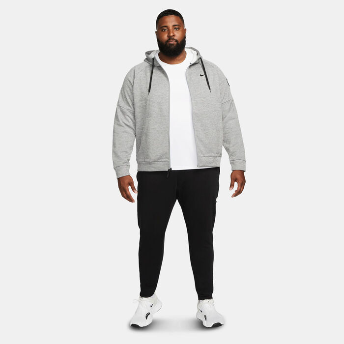 Nike Men's Therma-FIT Training Hoodie Grey Nike Men's Therma-FIT Training Hoodie Grey image number 2
