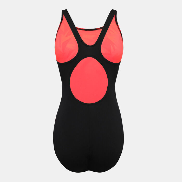 Speedo Women's Hyperboom Placement Muscleback One-Piece Swimsuit Black Speedo Women's Hyperboom Placement Muscleback One-Piece Swimsuit Black image number 1
