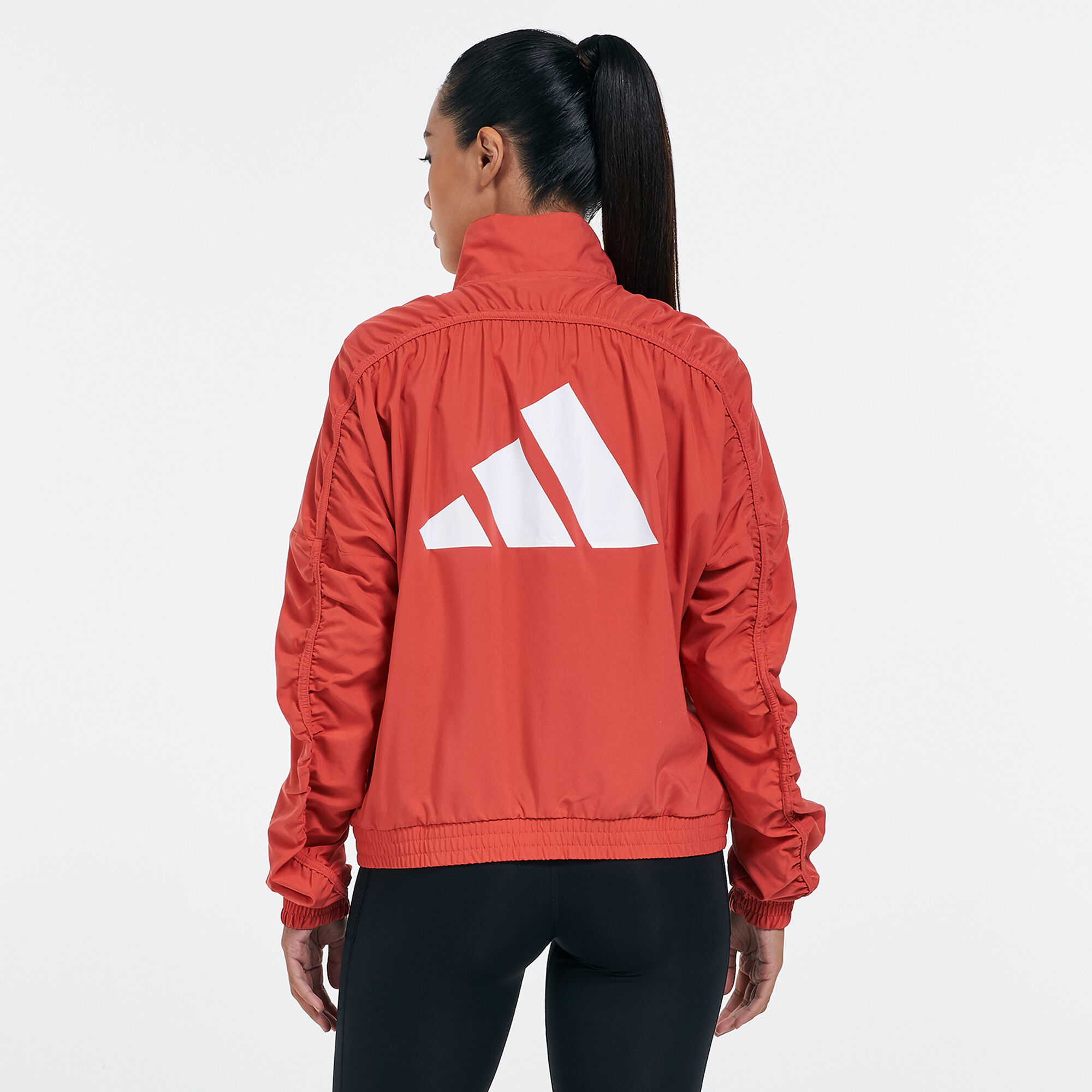 Buy adidas Women s 3 Bar Logo Warm Up Sports Jacket Red in KSA SSS