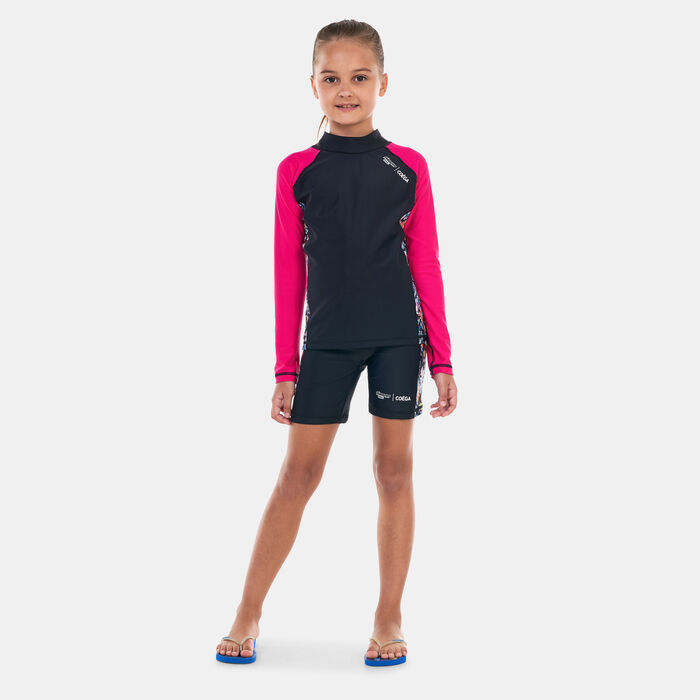 COEGA Kids' Allover Print Sides Rashguard  Black image number 2