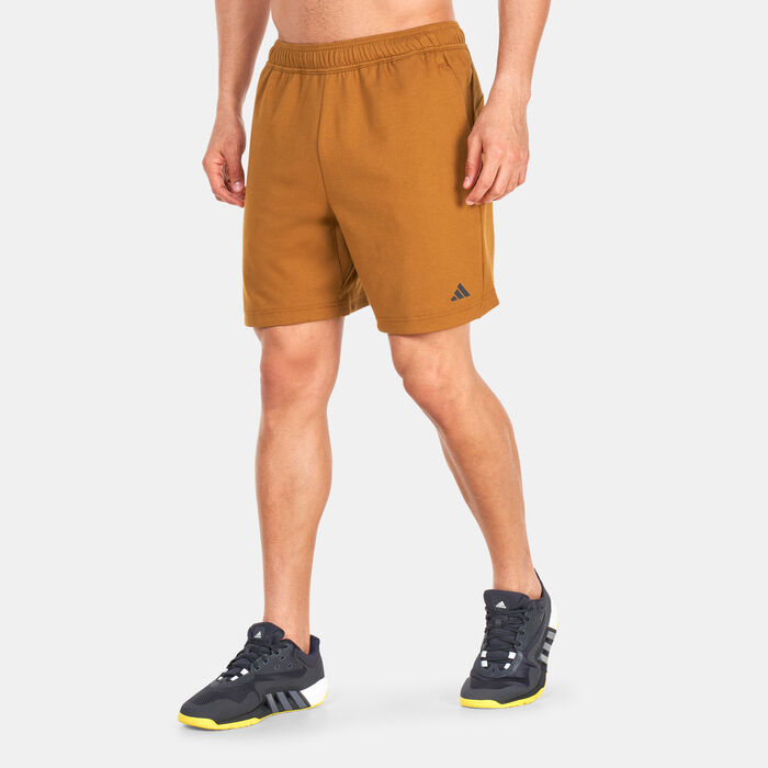 adidas Men's Yoga Base Training Shorts Brown adidas Men's Yoga Base Training Shorts Brown image number 0