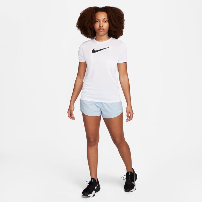 Nike Women's Dri-FIT Graphic Training T-Shirt White image number 2