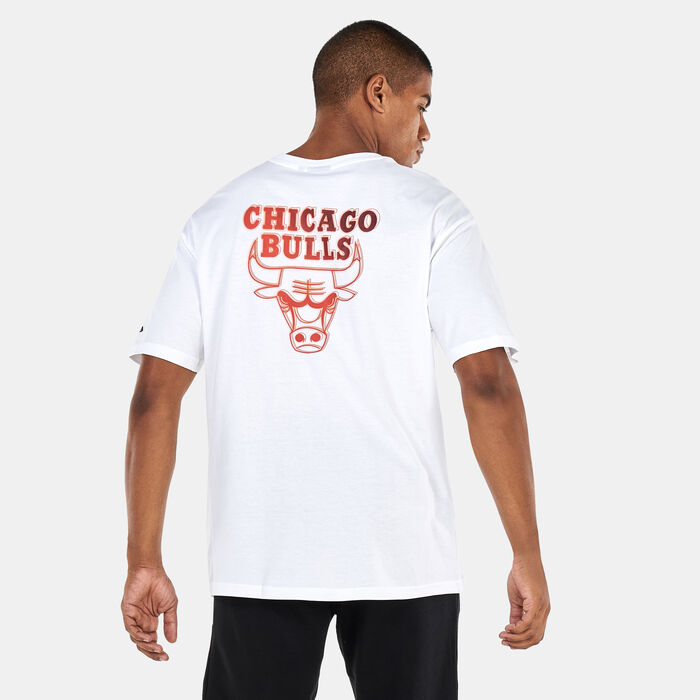 New Era Men's NBA Chicago Bulls Neon Fade T-Shirt White New Era Men's NBA Chicago Bulls Neon Fade T-Shirt White image number 1