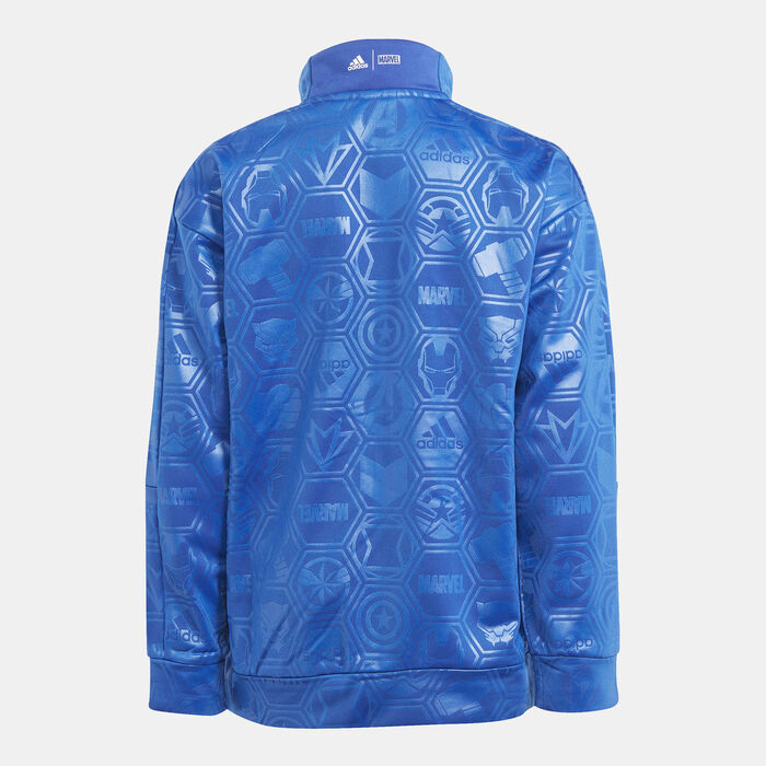 adidas Kids' x Marvel Avengers Track Jacket Blue adidas Kids' x Marvel Avengers Track Jacket Blue image number 2
