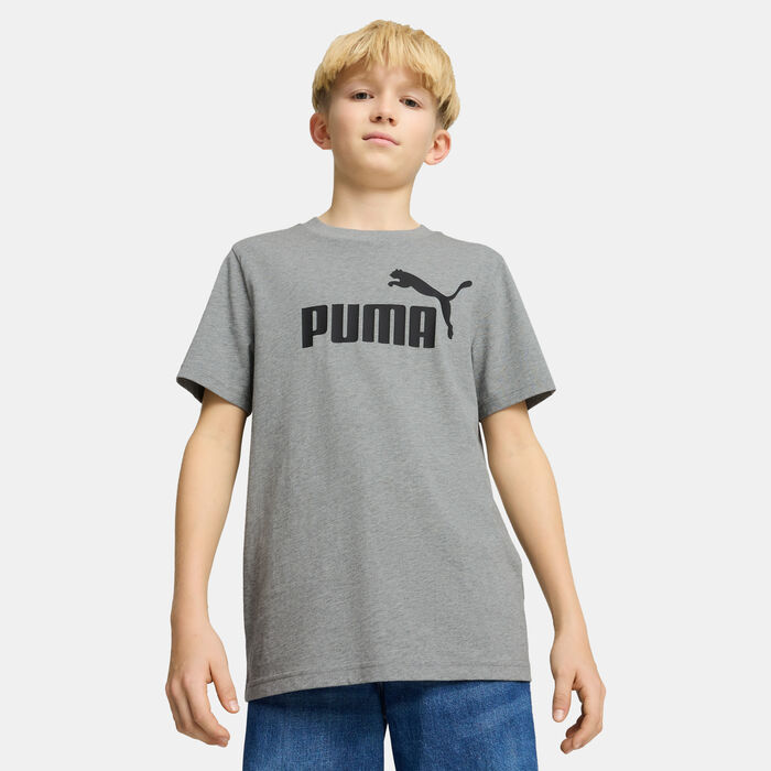 PUMA Kids' Essential No. 1 Logo T-Shirt Grey image number 0