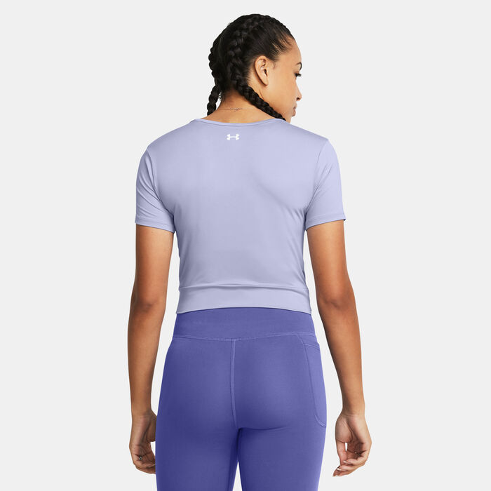 Under Armour Women's Motion Crossover Crop Top Purple Under Armour Women's Motion Crossover Crop Top Purple image number 1