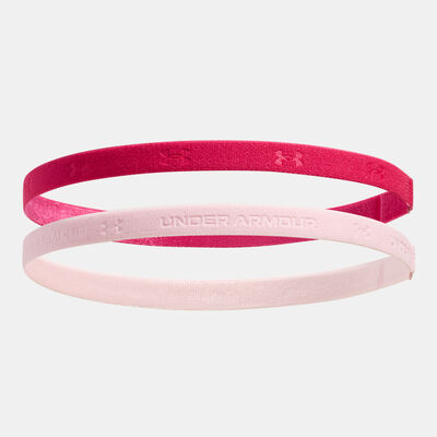 Under Armour Women's Mini Headband (2 Pieces) Pink