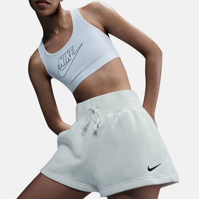 Nike Women's Sportswear Phoenix Fleece High-Waisted Shorts White Nike Women's Sportswear Phoenix Fleece High-Waisted Shorts White image number 3