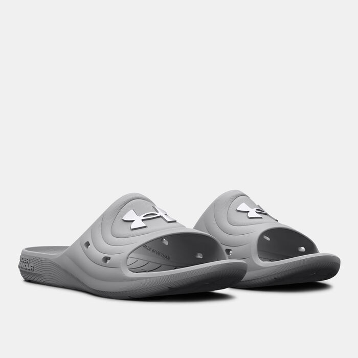 Under Armour Women's UA Locker IV Slides Grey image number 1