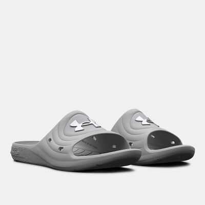Under Armour Women's UA Locker IV Slides Grey Under Armour Women's UA Locker IV Slides Grey