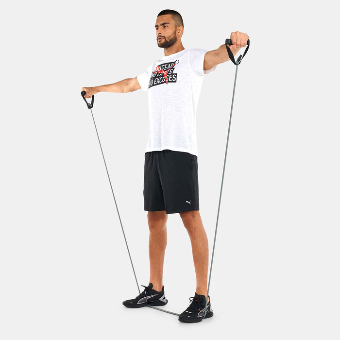 PUMA Men's Performance Slogan Cat Training T-Shirt White PUMA Men's Performance Slogan Cat Training T-Shirt White image number 2