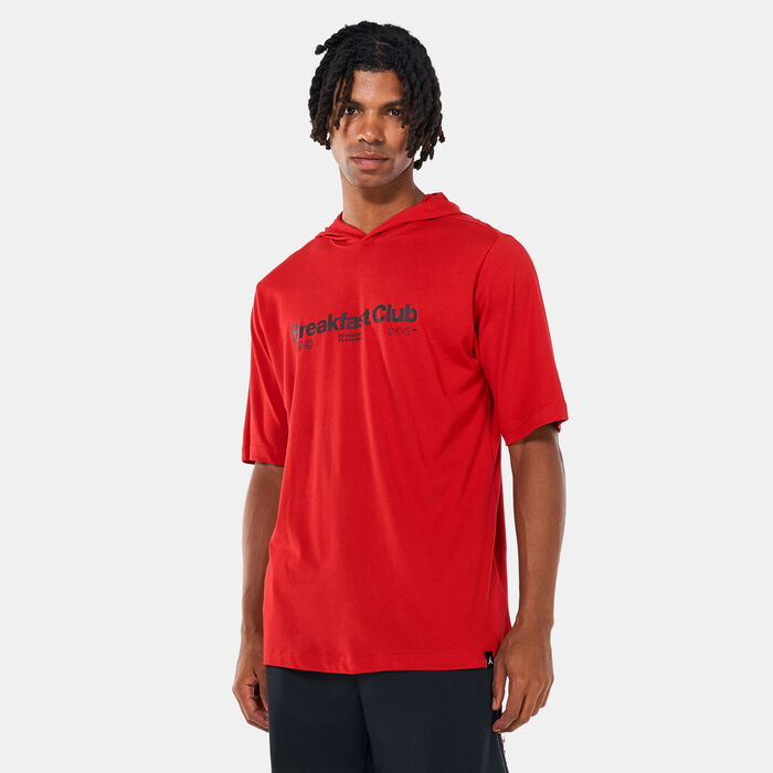Jordan Men's Dri-FIT Sport BC Hooded Crew T-Shirt Red Jordan Men's Dri-FIT Sport BC Hooded Crew T-Shirt Red image number 0