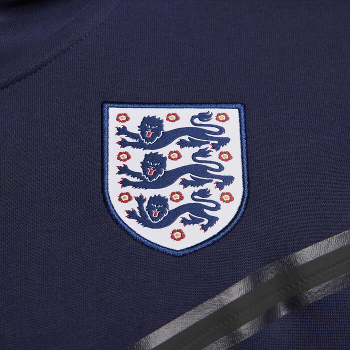 Nike Men's Football England Tech Fleece Windrunner Full-Zip Hoodie Blue Nike Men's Football England Tech Fleece Windrunner Full-Zip Hoodie Blue image number 4