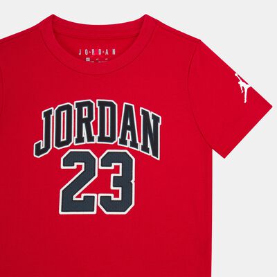 Jordan Kids' Logo T-Shirt and Pants Set Red Jordan Kids' Logo T-Shirt and Pants Set Red
