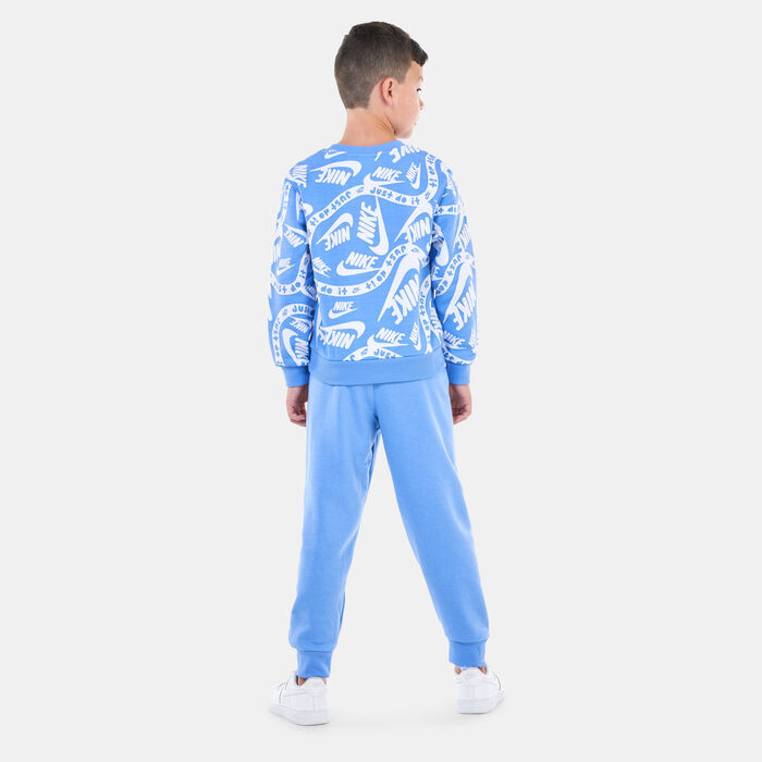 Nike Kids' Sportswear Club Allover Print Set Blue Nike Kids' Sportswear Club Allover Print Set Blue image number 1