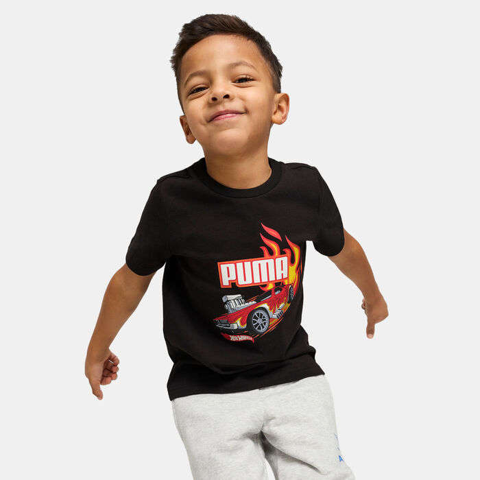 PUMA Kids' HOT WHEELS Graphic T-Shirt Black PUMA Kids' HOT WHEELS Graphic T-Shirt Black image number 0