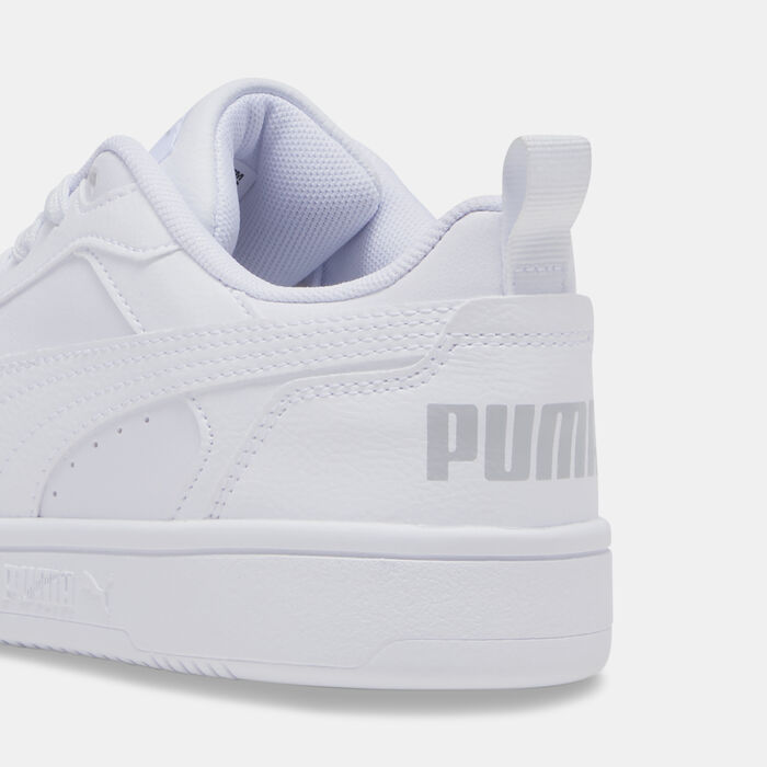PUMA Kids' Rebound V6 Lo Shoes White PUMA Kids' Rebound V6 Lo Shoes White image number 5