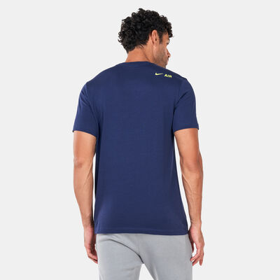 Nike Men's Sportwear Air Print T-Shirt Blue