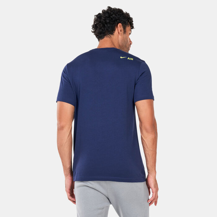 Nike Men's Sportwear Air Print T-Shirt Blue image number 1