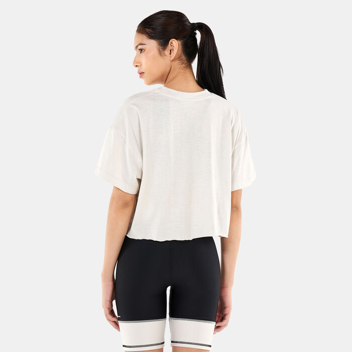 Under Armour Women's Project Rock T-Shirt White Under Armour Women's Project Rock T-Shirt White image number 1