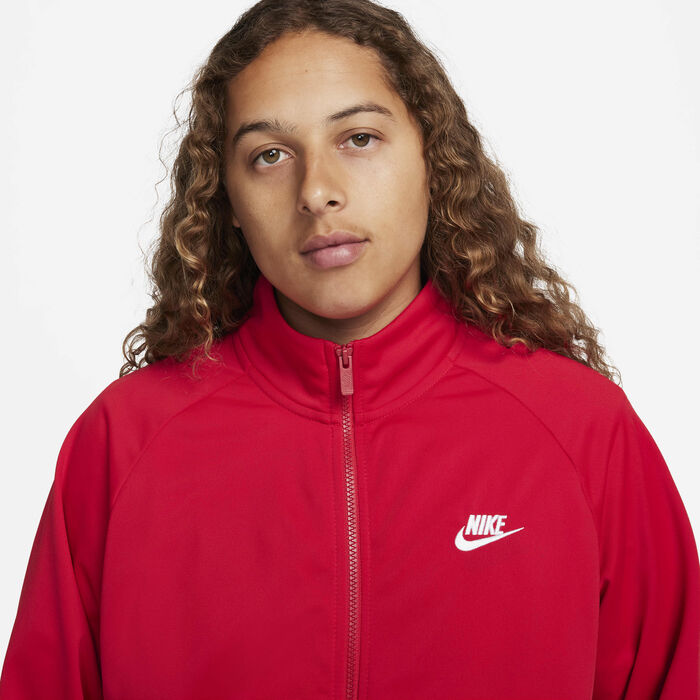 Nike Men's Club Poly-Knit Tracksuit Red image number 2