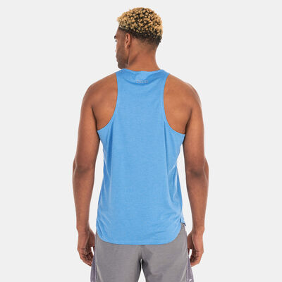 New Balance Men's Graphic Impact Run Tank Top Blue