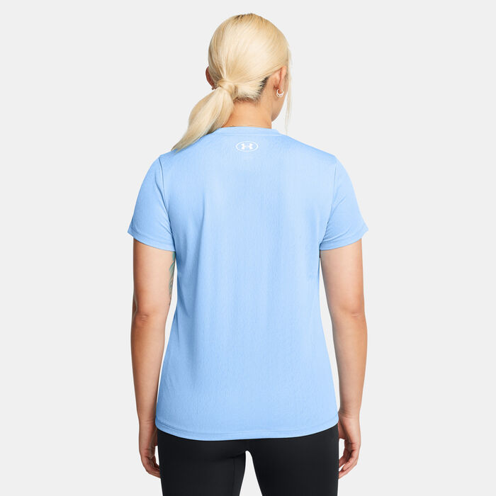Under Armour Women's UA Tech Riddle Training T-Shirt Blue image number 1