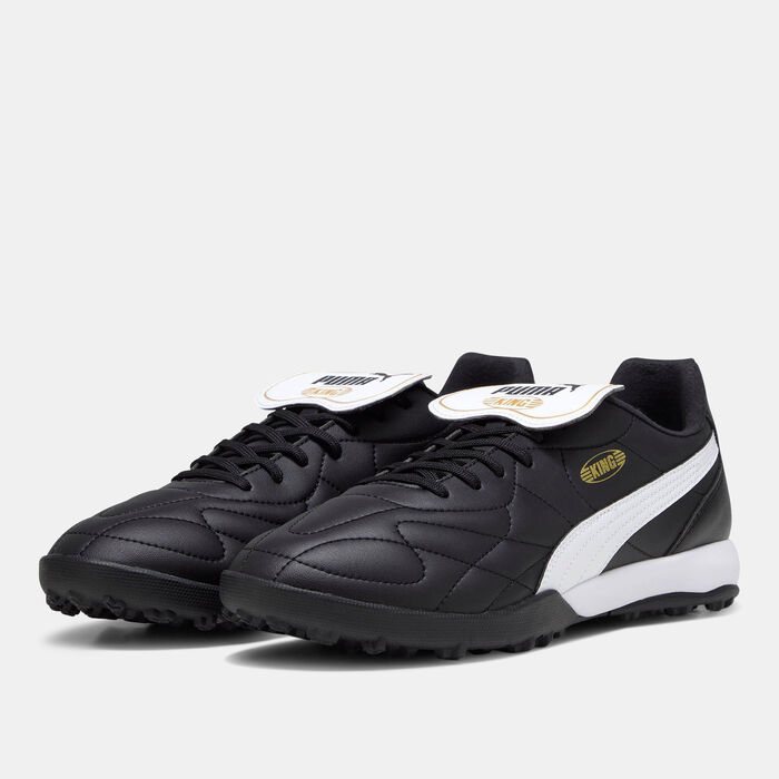 PUMA Men's KING TOP Turf-Training Football Shoe Black image number 1