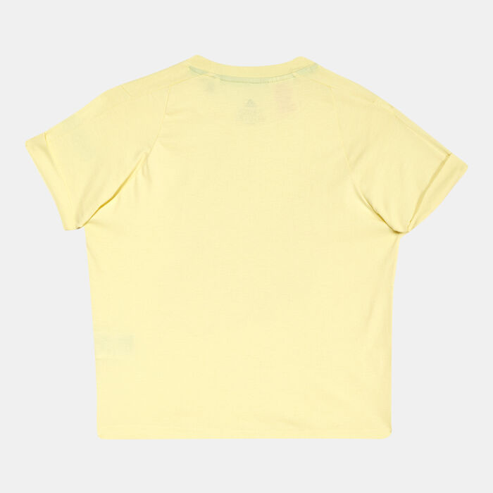 adidas Kids' Marimekko Graphic T-Shirt yellow adidas Kids' Marimekko Graphic T-Shirt yellow image number 1