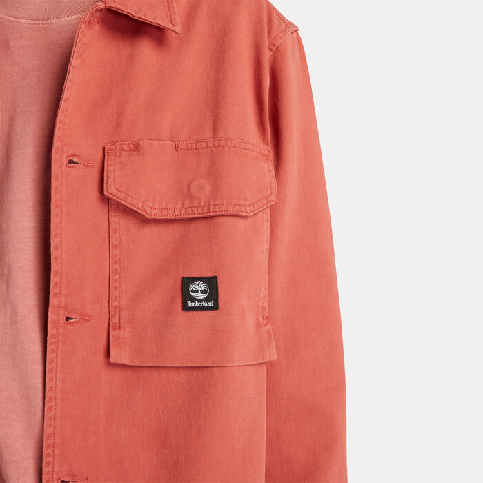 Timberland Men's Washed Shirt Red Timberland Men's Washed Shirt Red image number 3