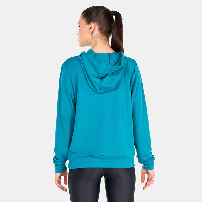 Under Armour Women's UA Rival Terry Hoodie Green Under Armour Women's UA Rival Terry Hoodie Green image number 1